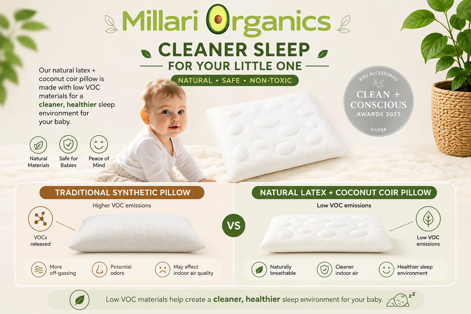 Why Are Organic Toddler Pillows Better for Your Child?