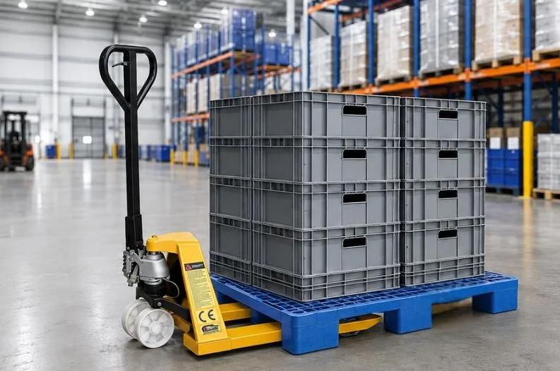 What are the key benefits of a hydraulic pallet truck?