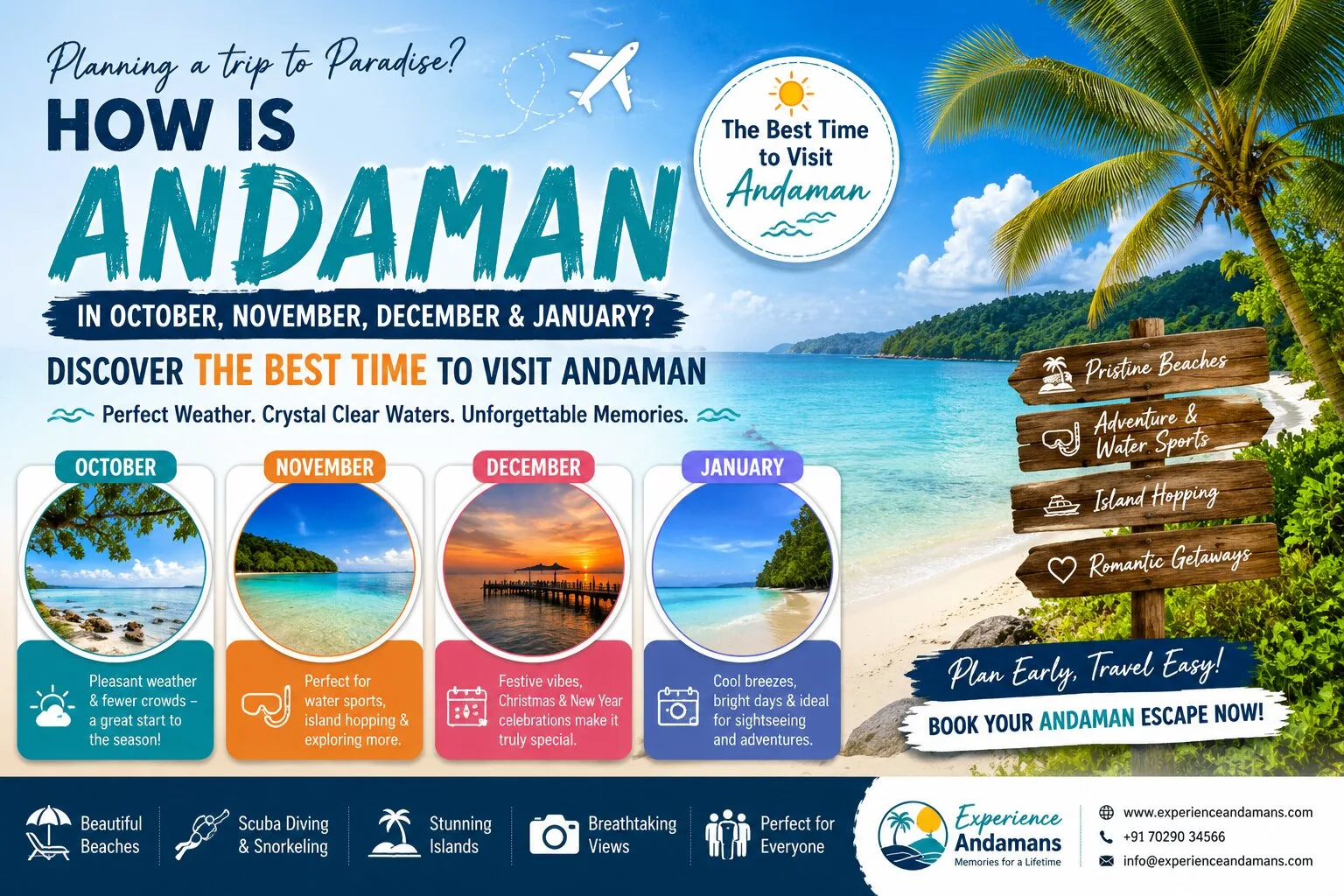 How is Andaman in October? A Seasonal Guide to Visiting Andaman from October to January