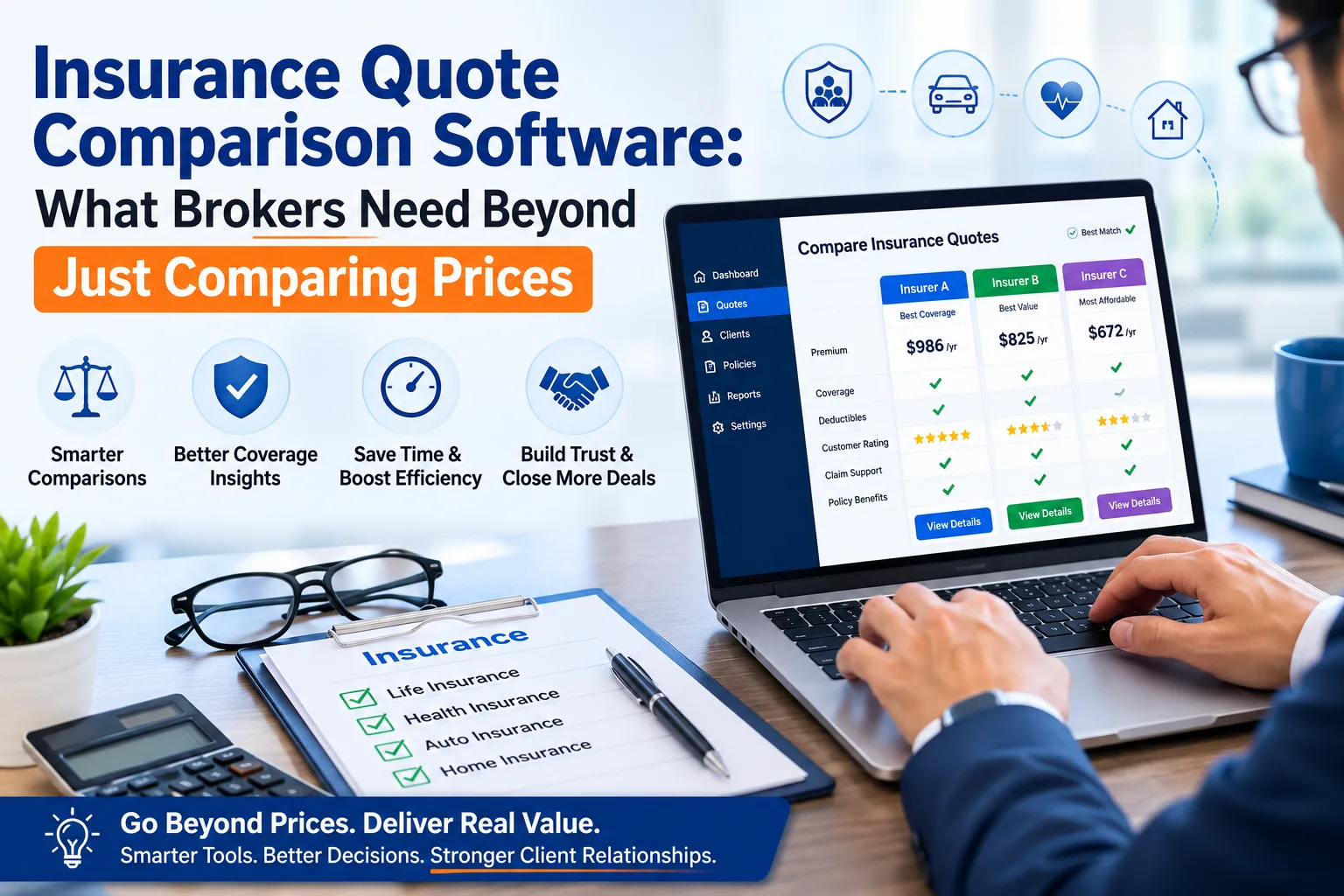 Insurance Quote Comparison Software: What Brokers Need Beyond Just Comparing Prices