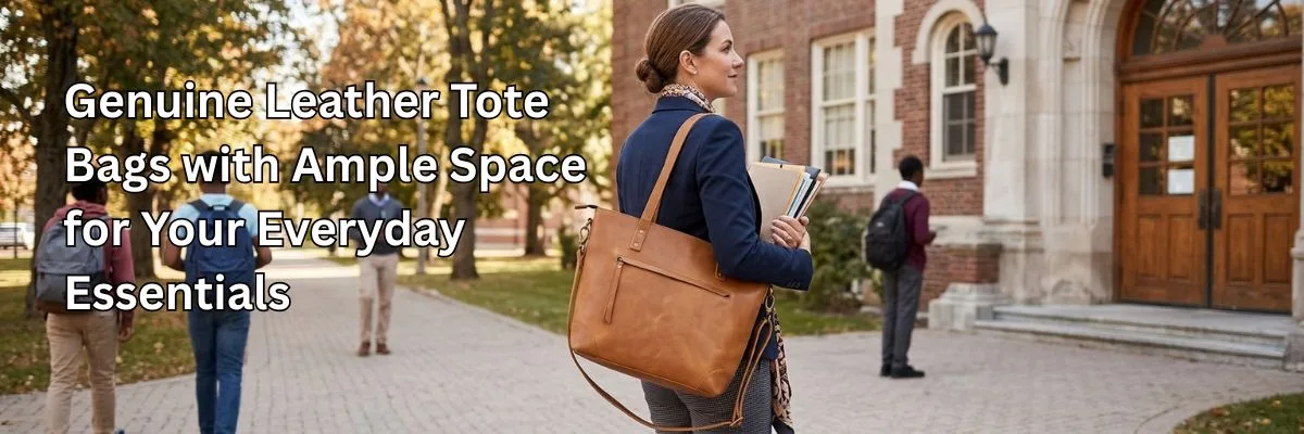 Genuine Leather Tote Bags with Ample Space for Your Everyday Essentials