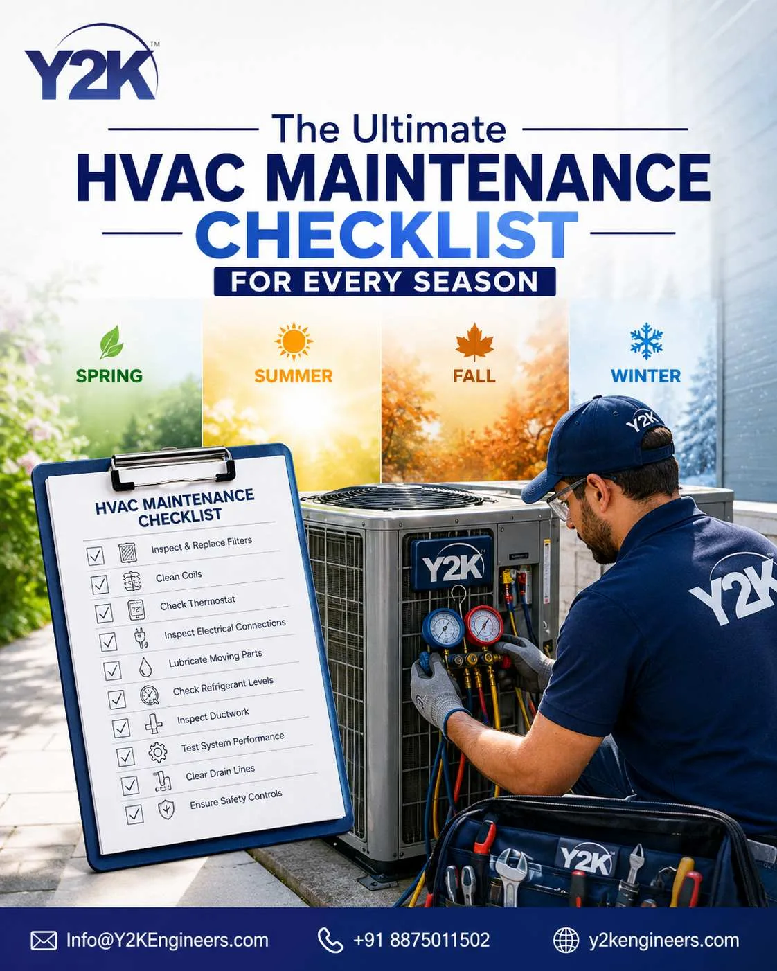 The Ultimate HVAC Maintenance Checklist for Every Season