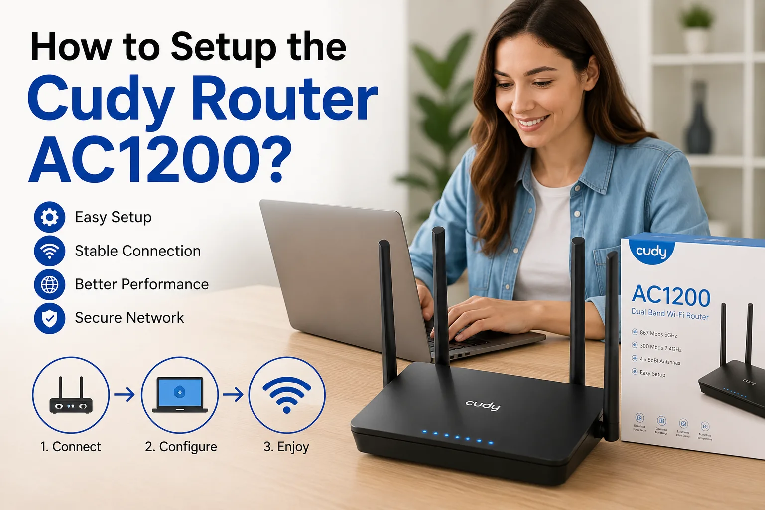 How to Setup the Cudy Router AC1200?