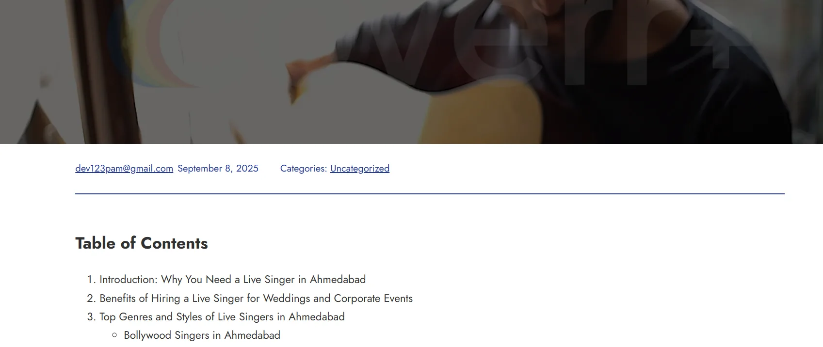Live Singer in Ahmedabad: The Perfect Way to Make Every Event Unforgettable