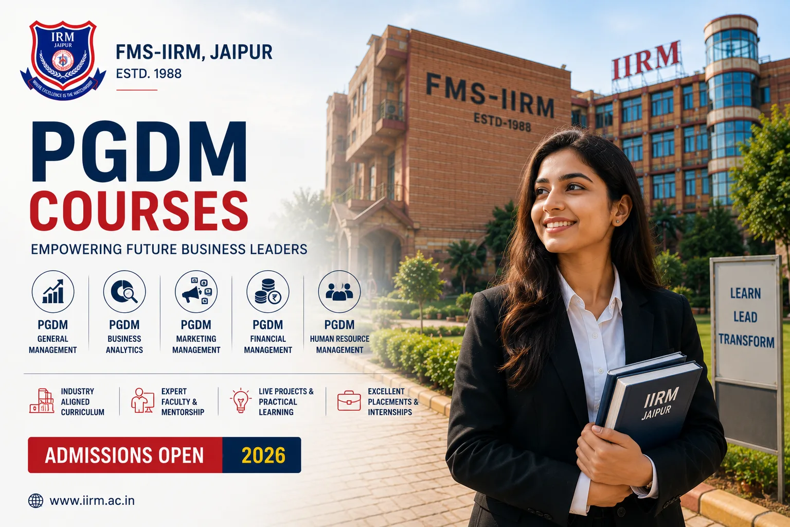 Best PGDM Colleges in Jaipur for Marketing, Finance, HR & Business Analytics