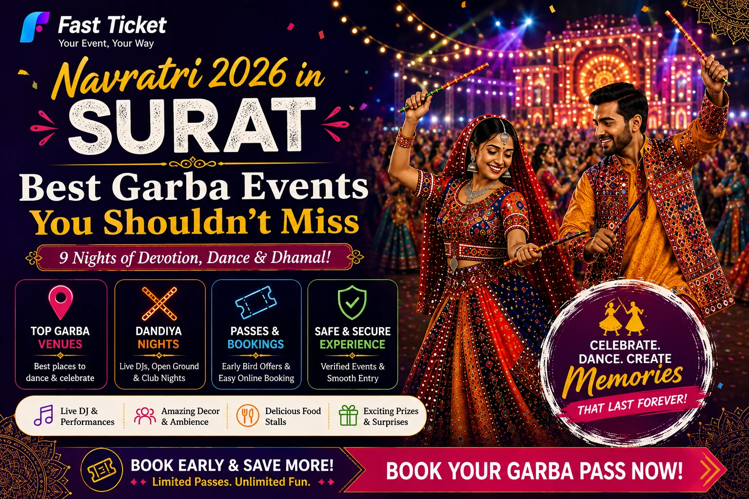 Navratri 2026 in Surat: Best Garba Events You Shouldn’t Miss