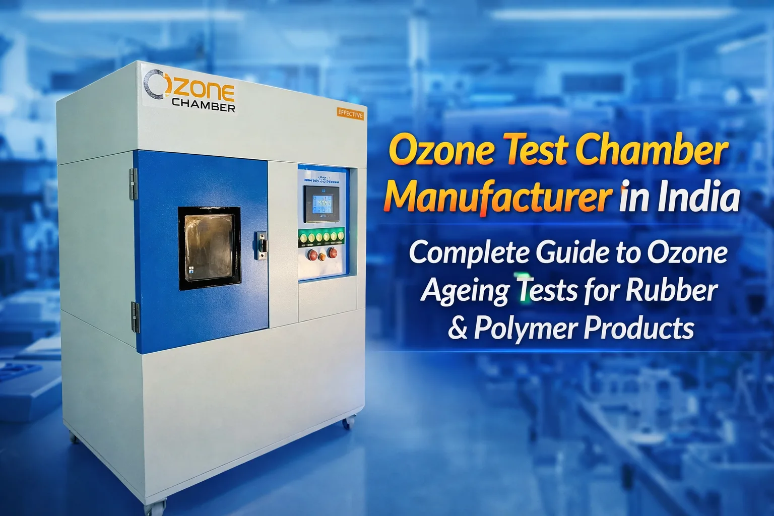 Ozone Test Chamber Manufacturer in India — Complete Guide to Ozone Ageing Tests for Rubber & Polymer Products