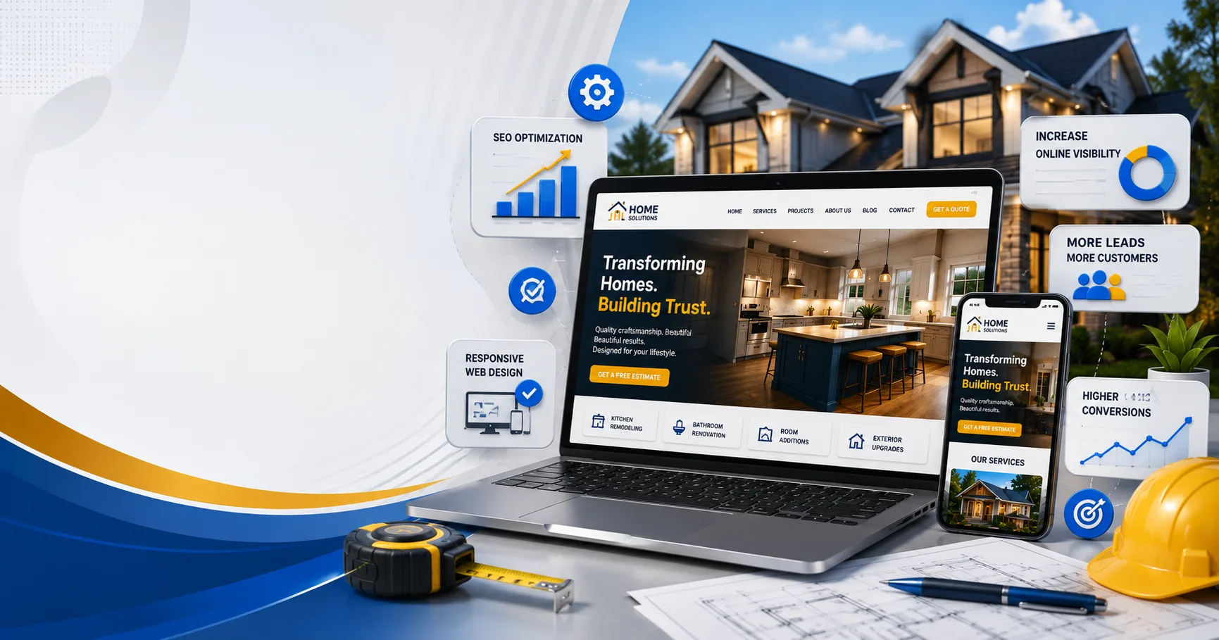 How Professional Web Design Boosts Home Improvement Digital Marketing Services
