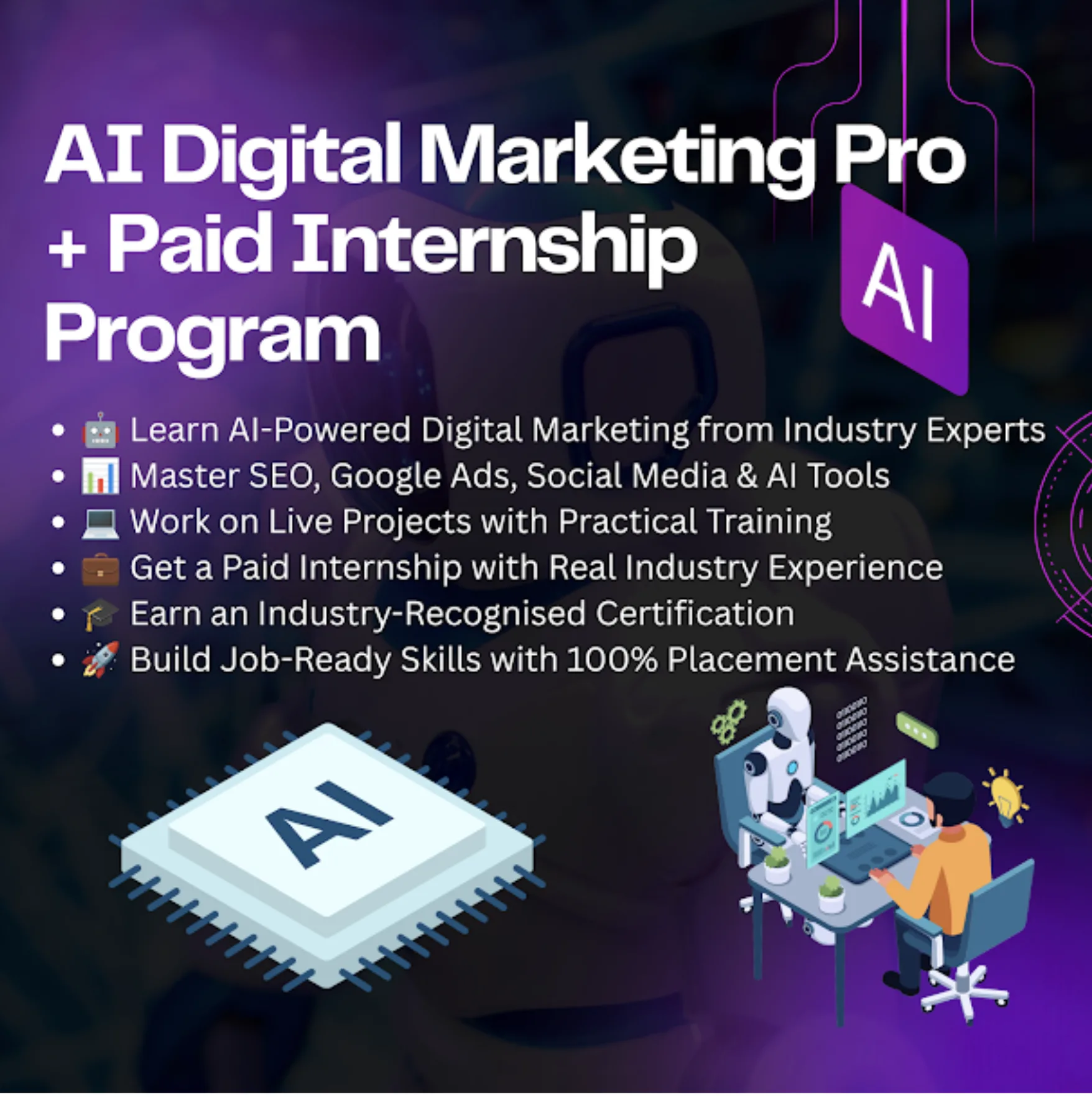 Best AI Digital Marketing Course In Jaipur With Paid Internship