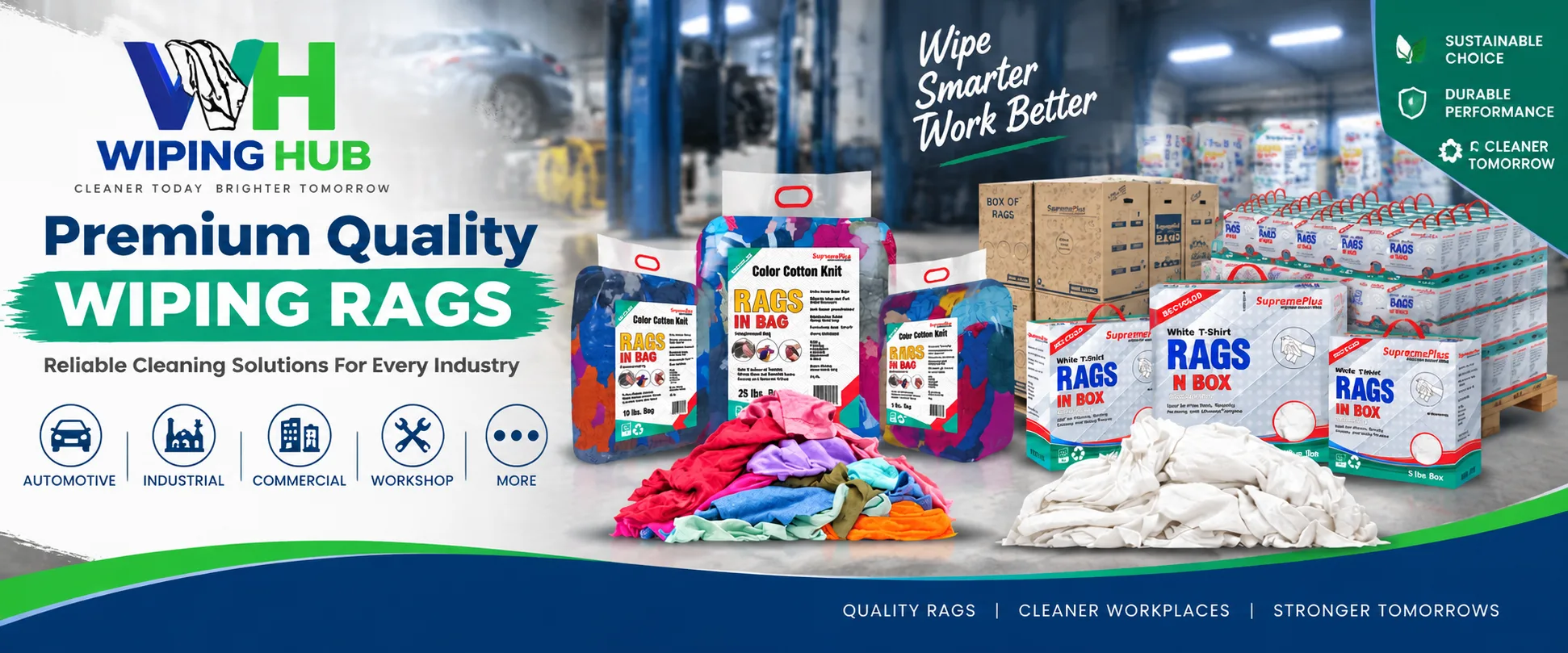 White Cotton Rags for Reliable Cleaning and Industrial Wiping Solutions