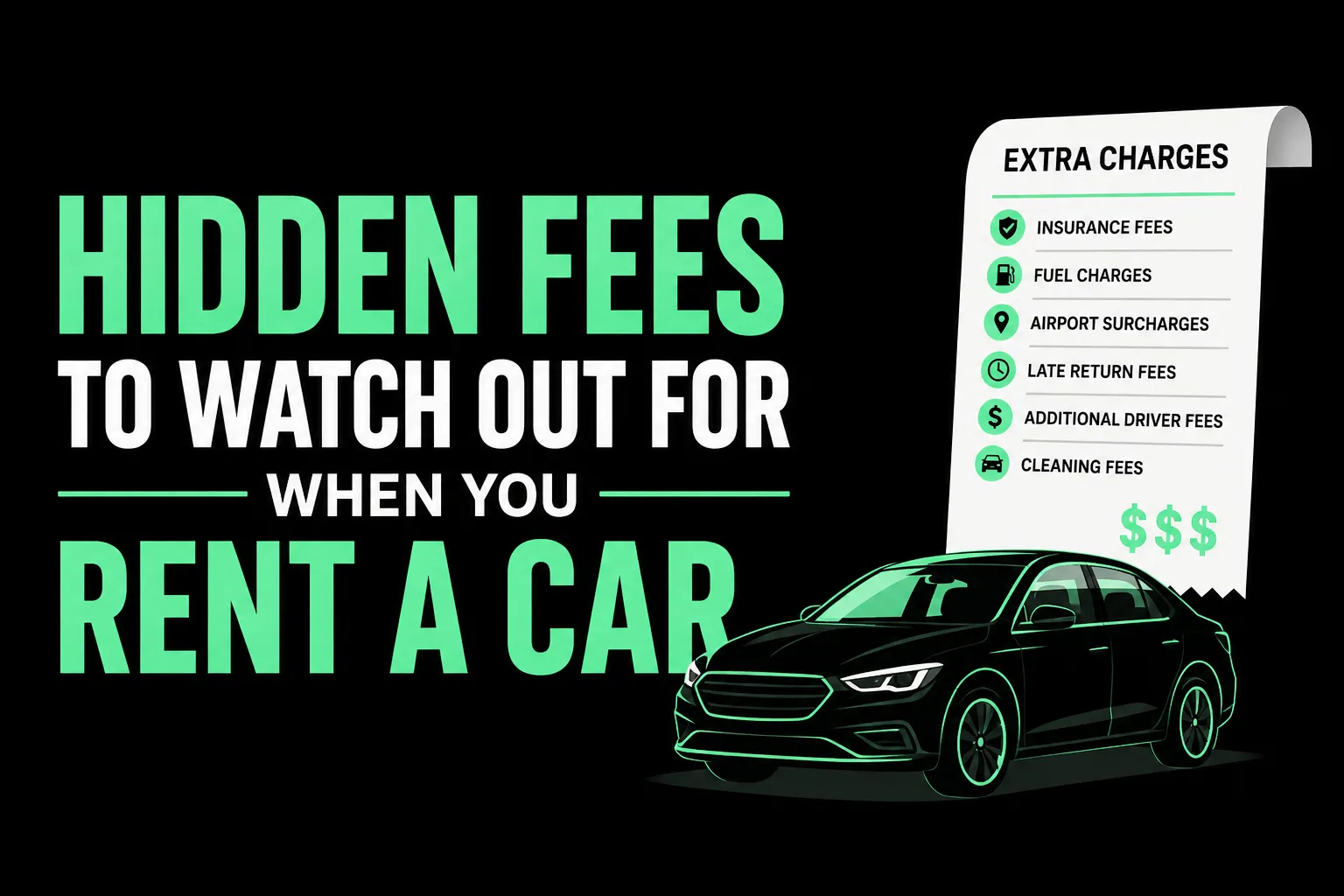 Hidden Fees to Watch Out for When You Rent a Car