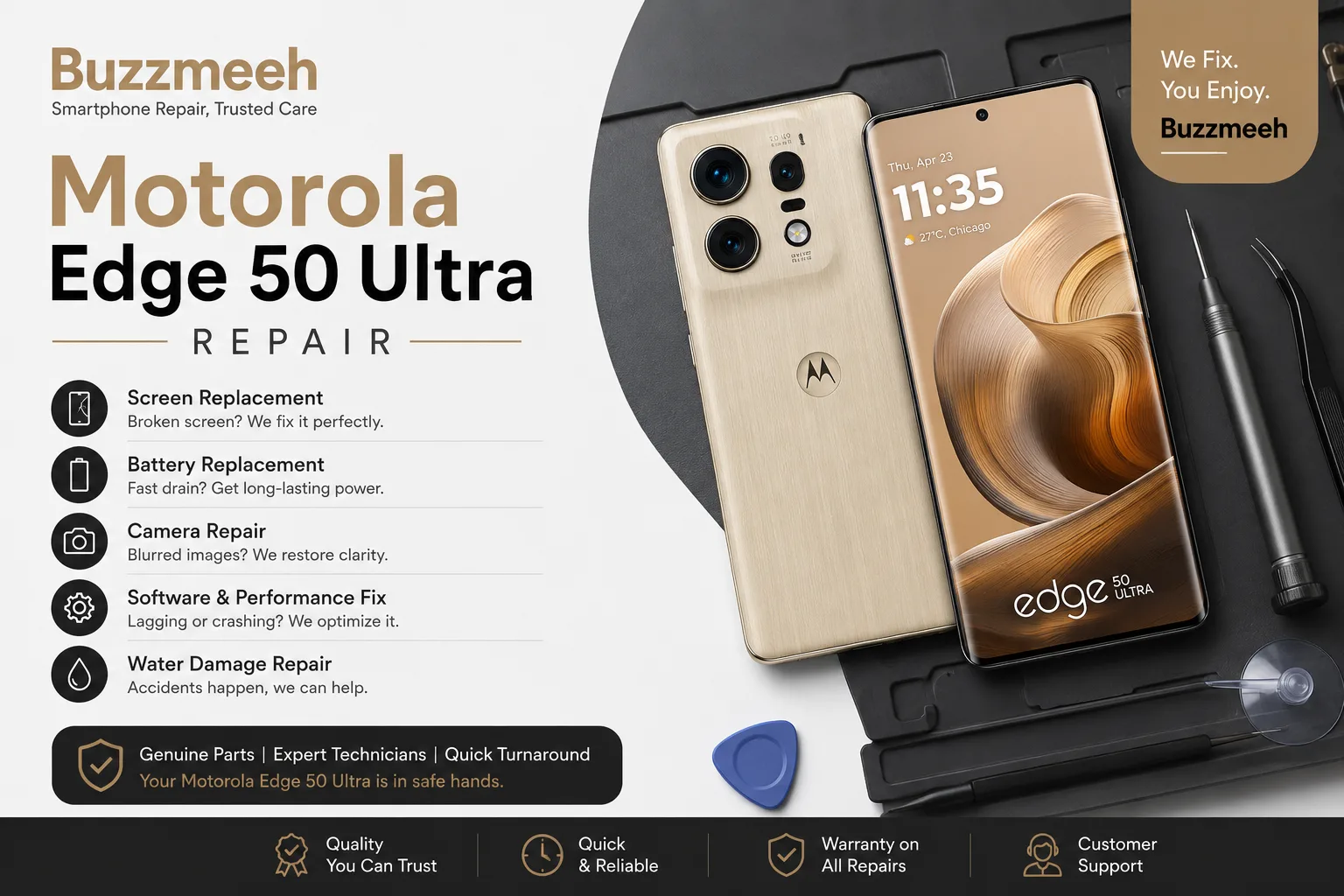 Motorola Edge 50 Ultra Repair in India: Fast, Reliable & Affordable Solutions by Buzzmeeh