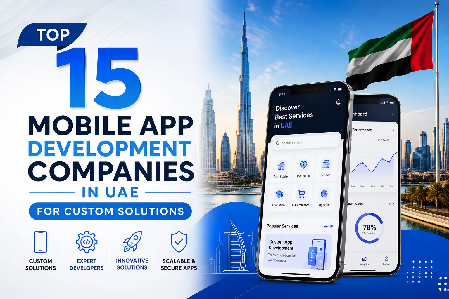 Top 15 Mobile App Development Companies in UAE for Custom Solutions