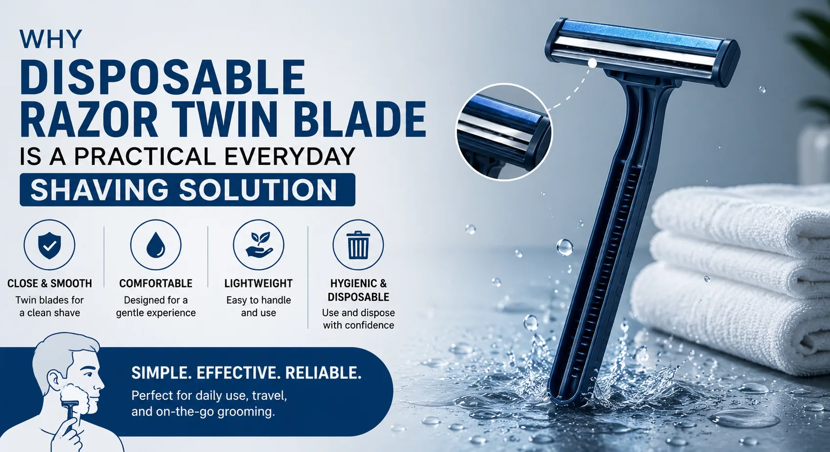 Why Disposable Razor Twin Blade Is a Practical Everyday Shaving Solution