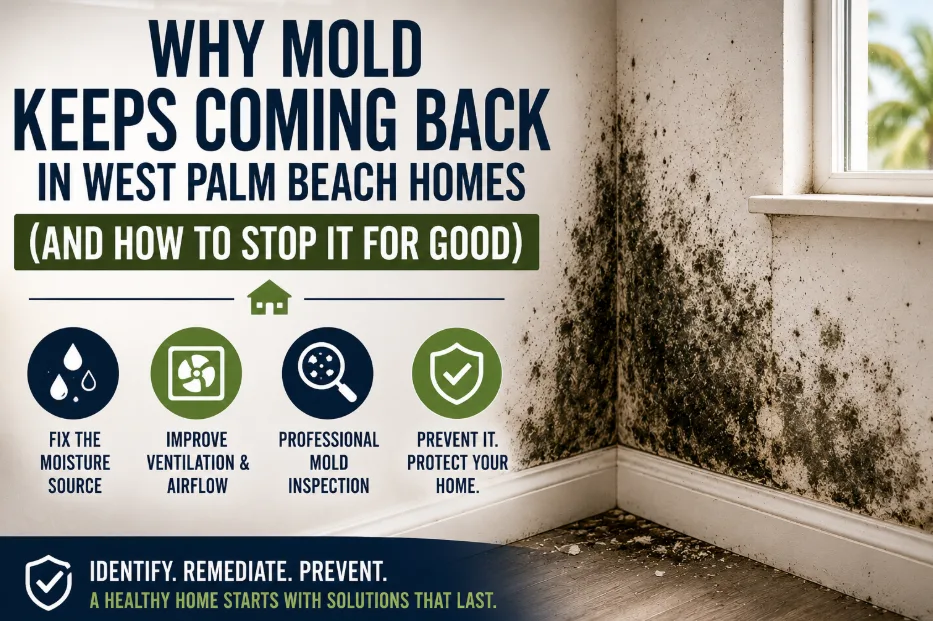 What Causes Recurring Mold Problems After Remediation in West Palm Beach?