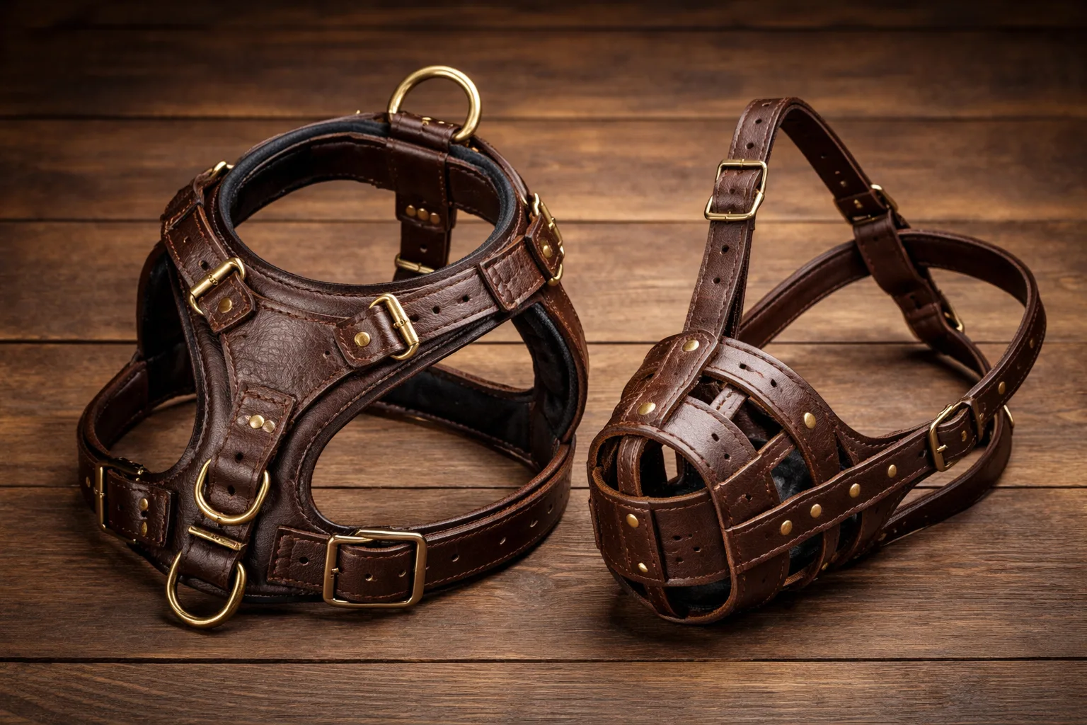 How a Tactical Dog Harness and Leather Dog Muzzle Improve Control During Training