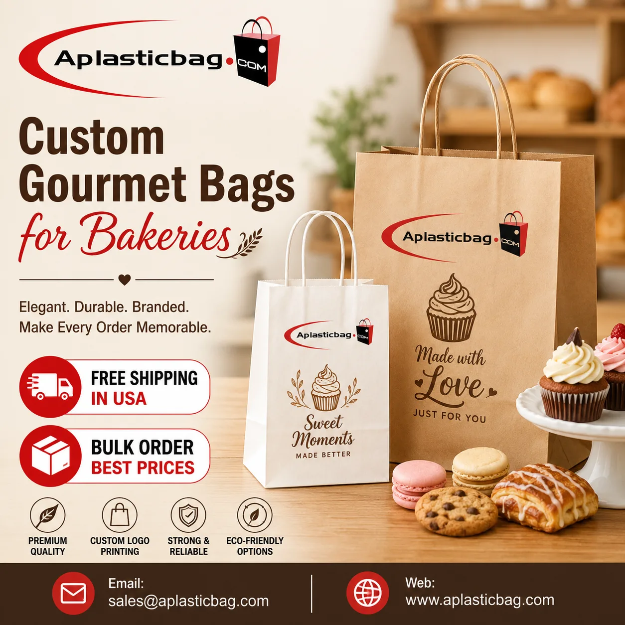 Premium Custom Gourmet Bags That Combine Style, Strength, and Functionality