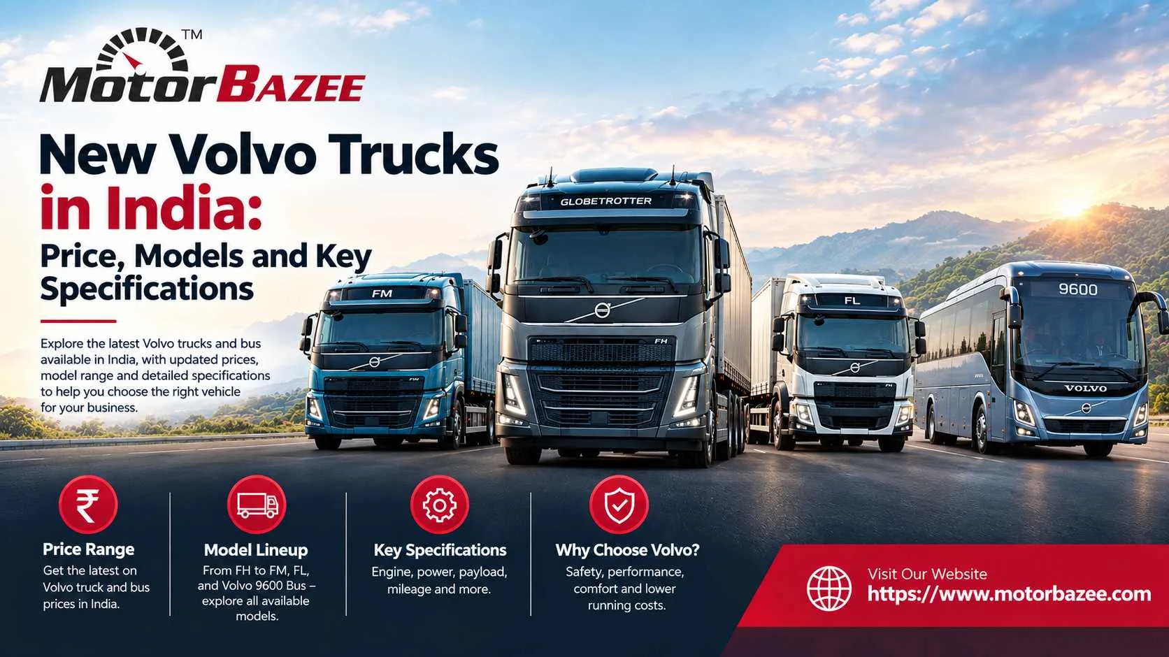 New Volvo Trucks in India: Price, Models and Key Specifications