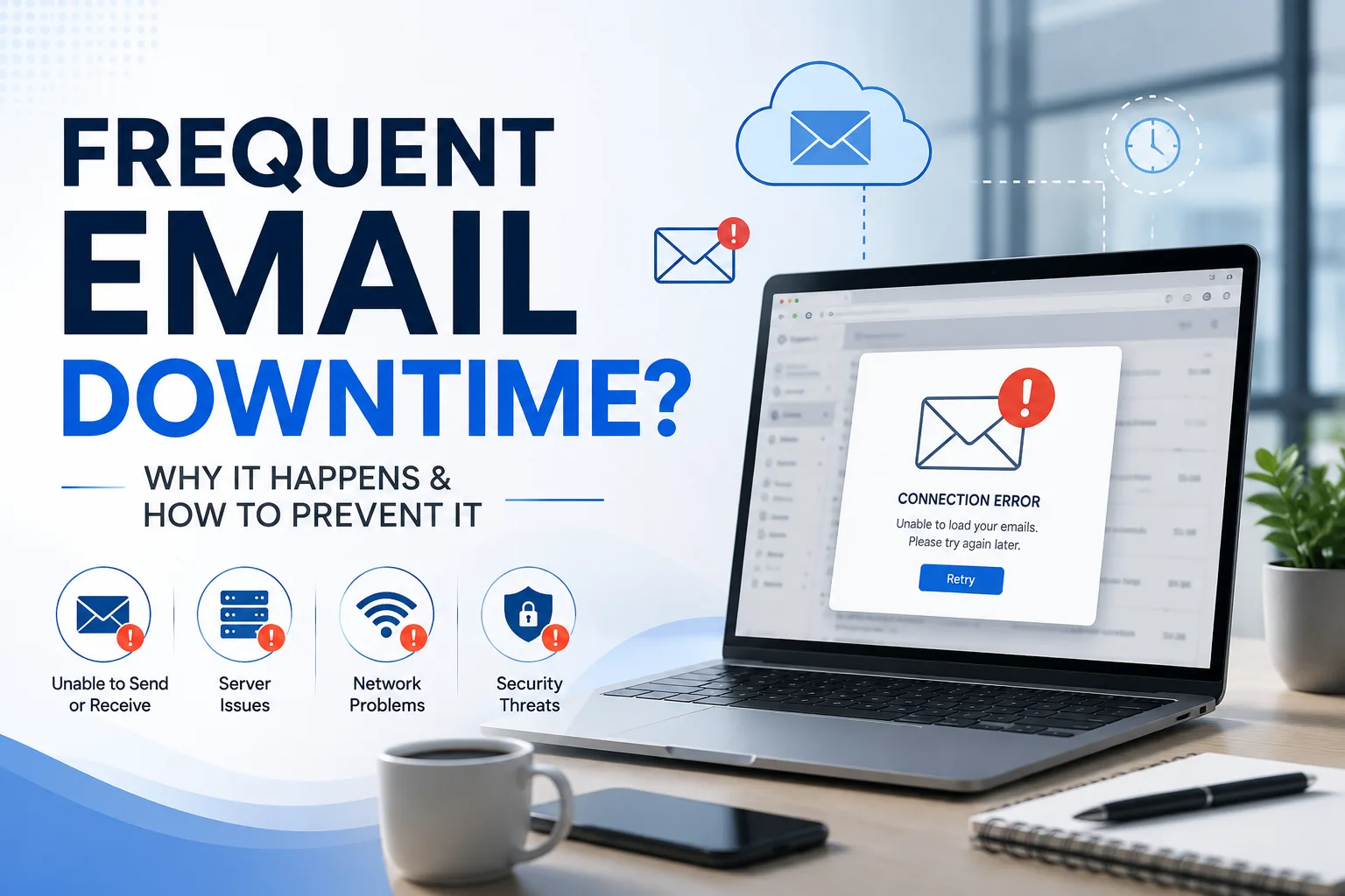 Frequent Email Downtime: Why It Happens and How Your Business Can Prevent It
