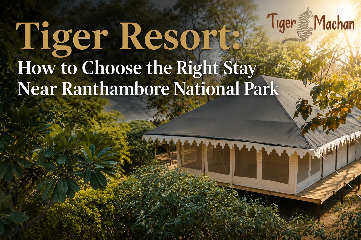 Tiger Resort: How to Choose the Right Stay Near Ranthambore National Park