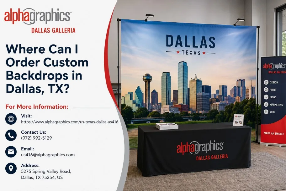 Where Can I Order Custom Backdrops in Dallas, TX?