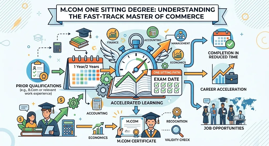 M.Com One Sitting Degree: Understanding the Fast-Track Master of Commerce