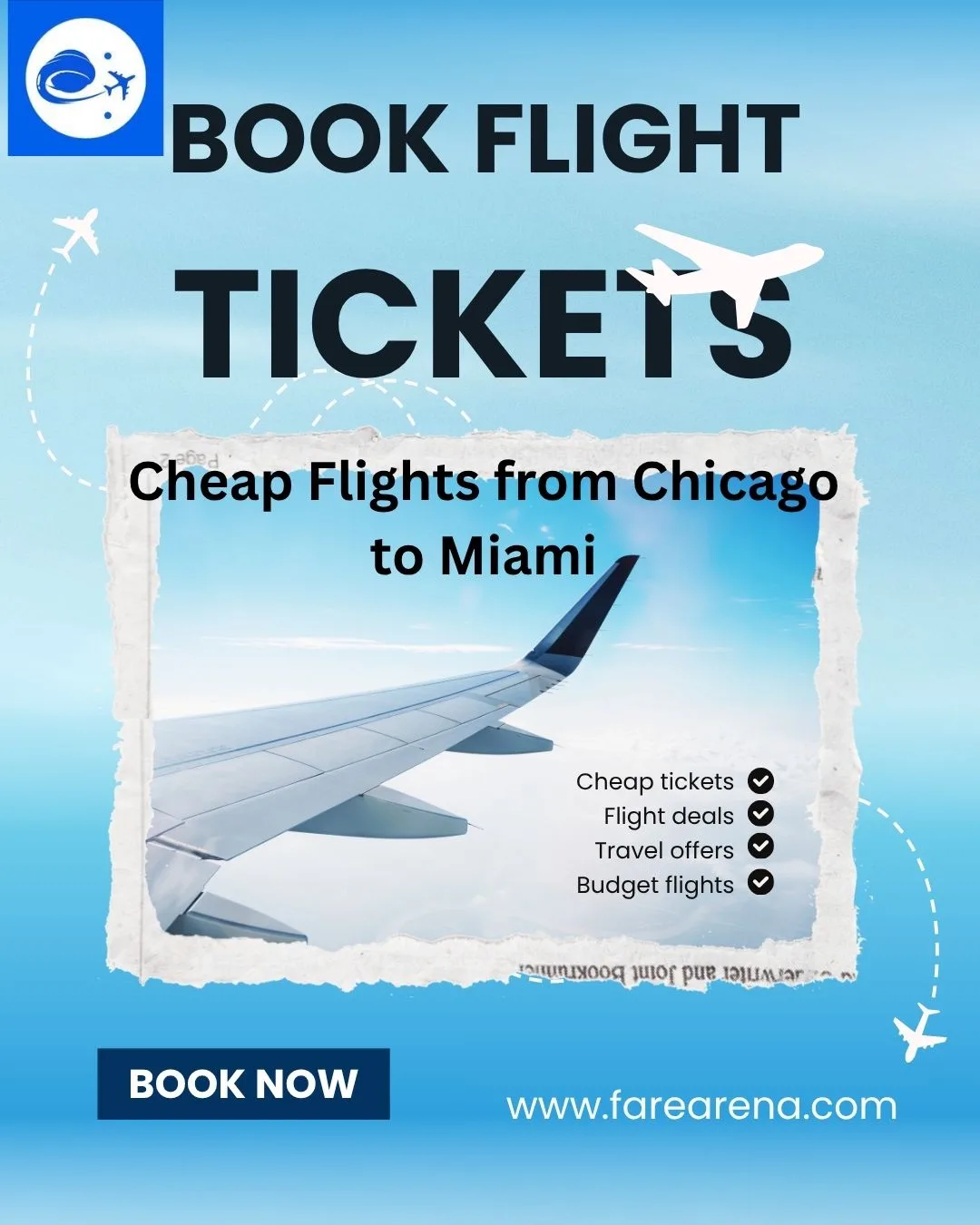 Chicago to Miami Flights – Best Deals, Travel Tips & Booking Guide (FareArena)