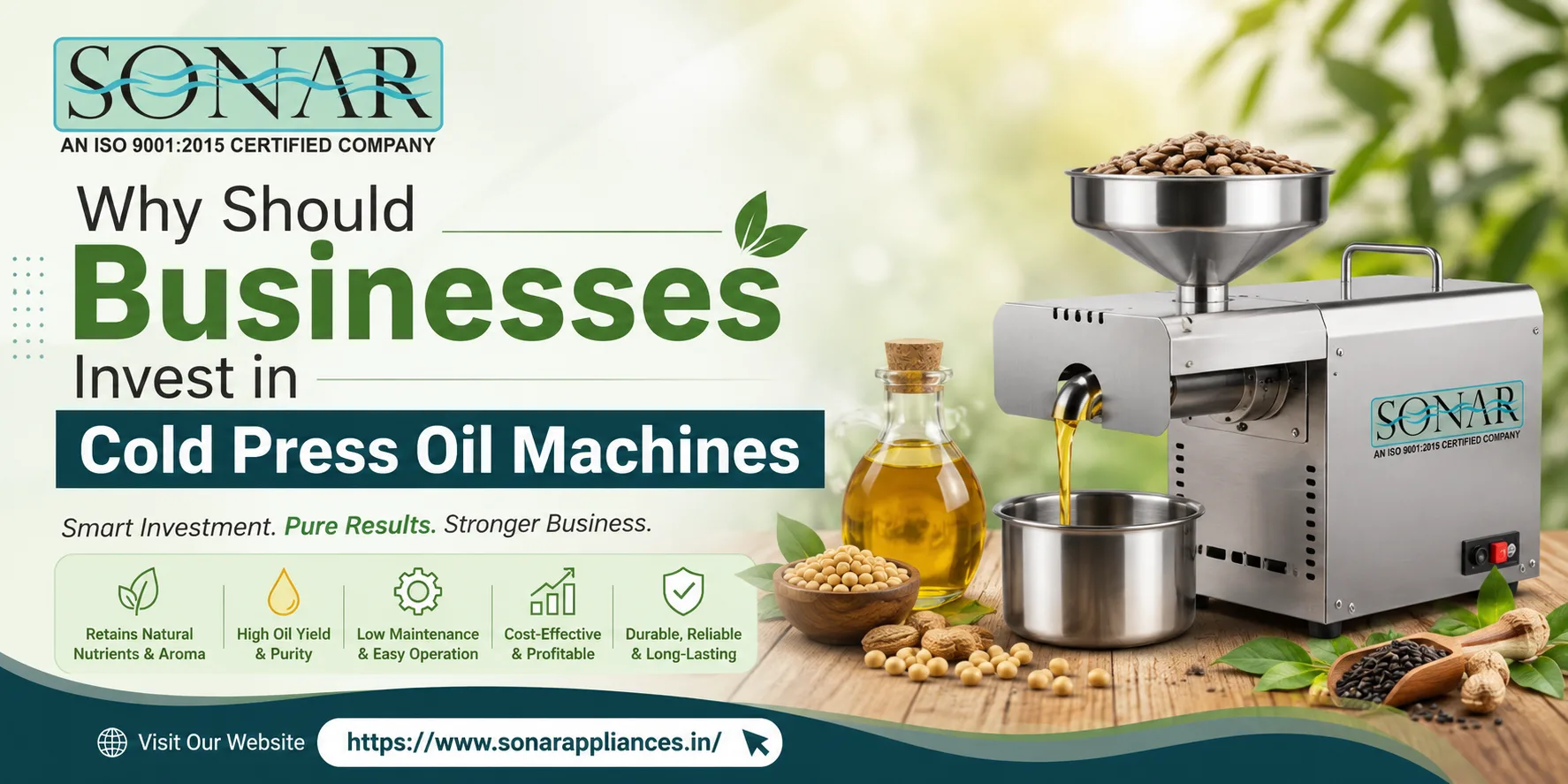 Why Should Businesses Invest in Cold Press Oil Machines?