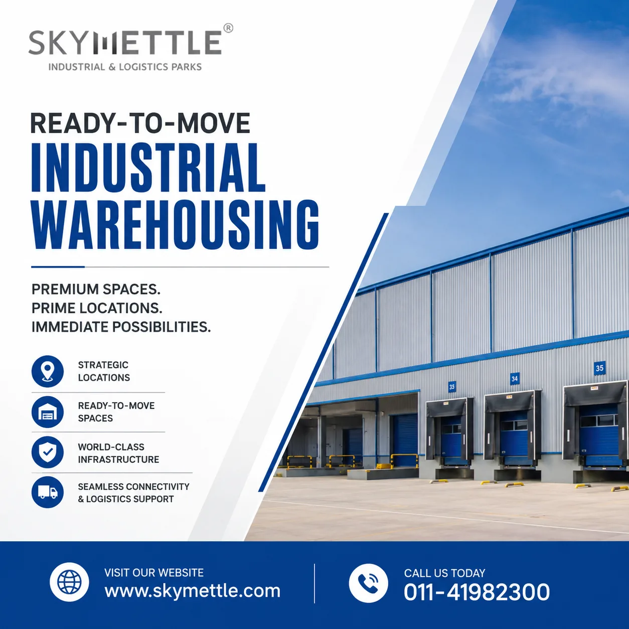 Ready-to-Move Industrial Warehousing: Why Smart Businesses Are Choosing Skymettle's Pre-Engineered Facilities