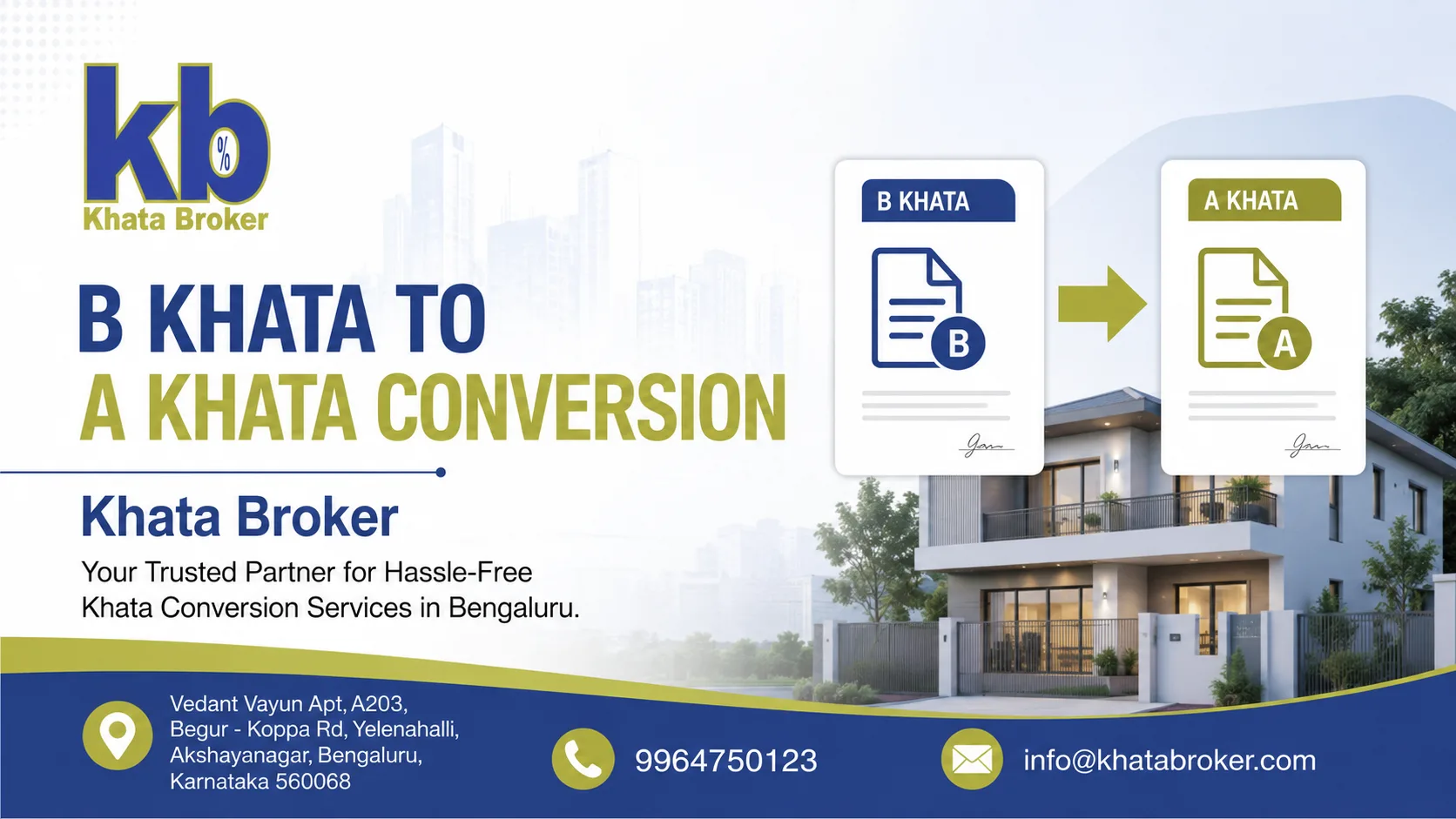 BBMP Khata Transfer: B Khata to A Khata Process 2026