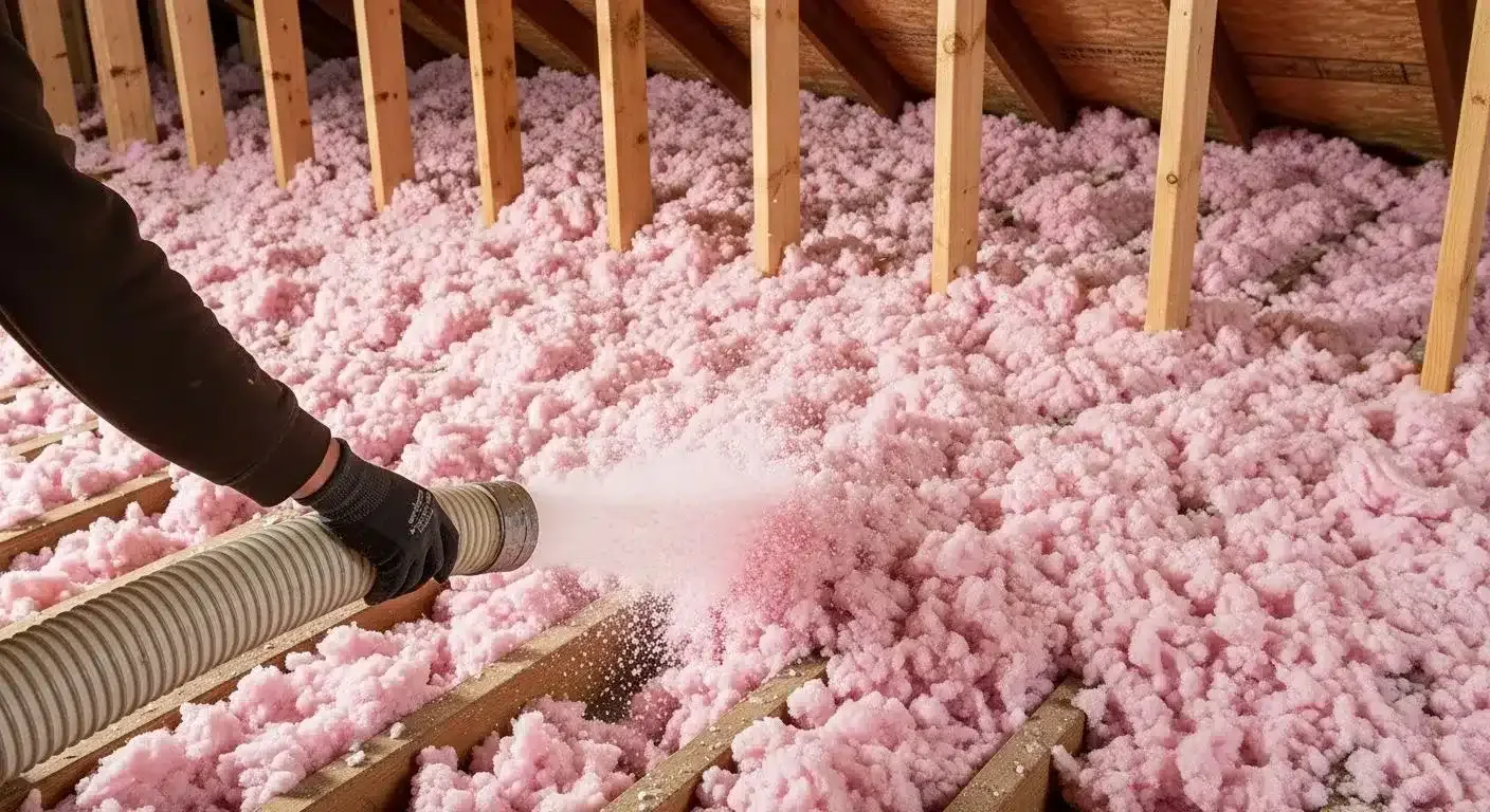 How R-Value Differs Between Blown-In Fiberglass and Cellulose
