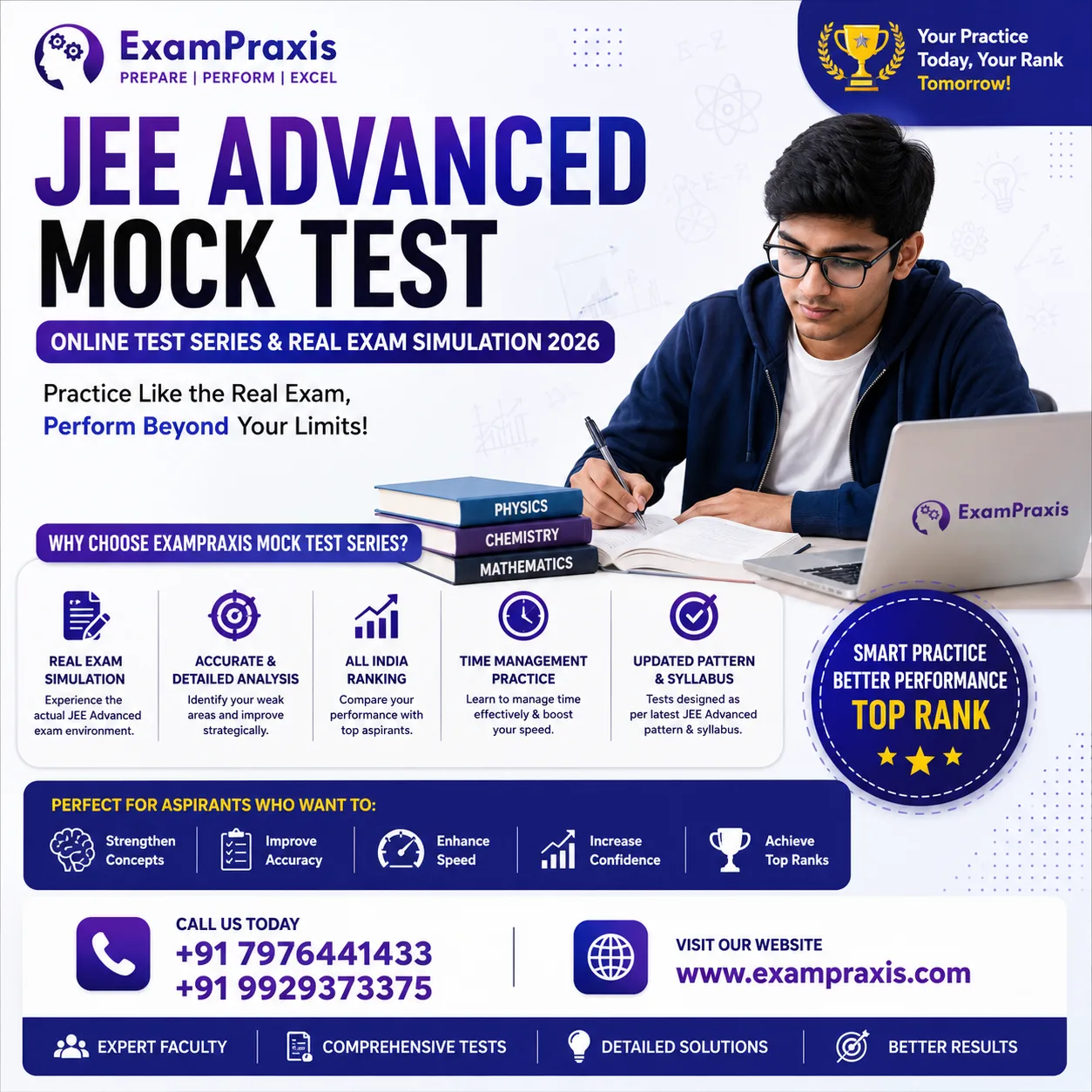 JEE Advanced Mock Test – Online Test Series & Real Exam Simulation 2026 - ExamPraxis