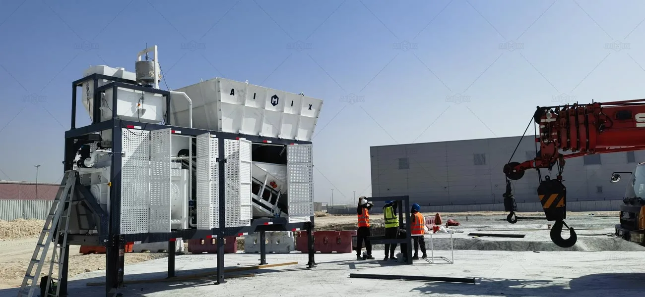 How Can A 40 m³/h Mobile Concrete Batching Plant Be Put Into Operation Within One Hour?