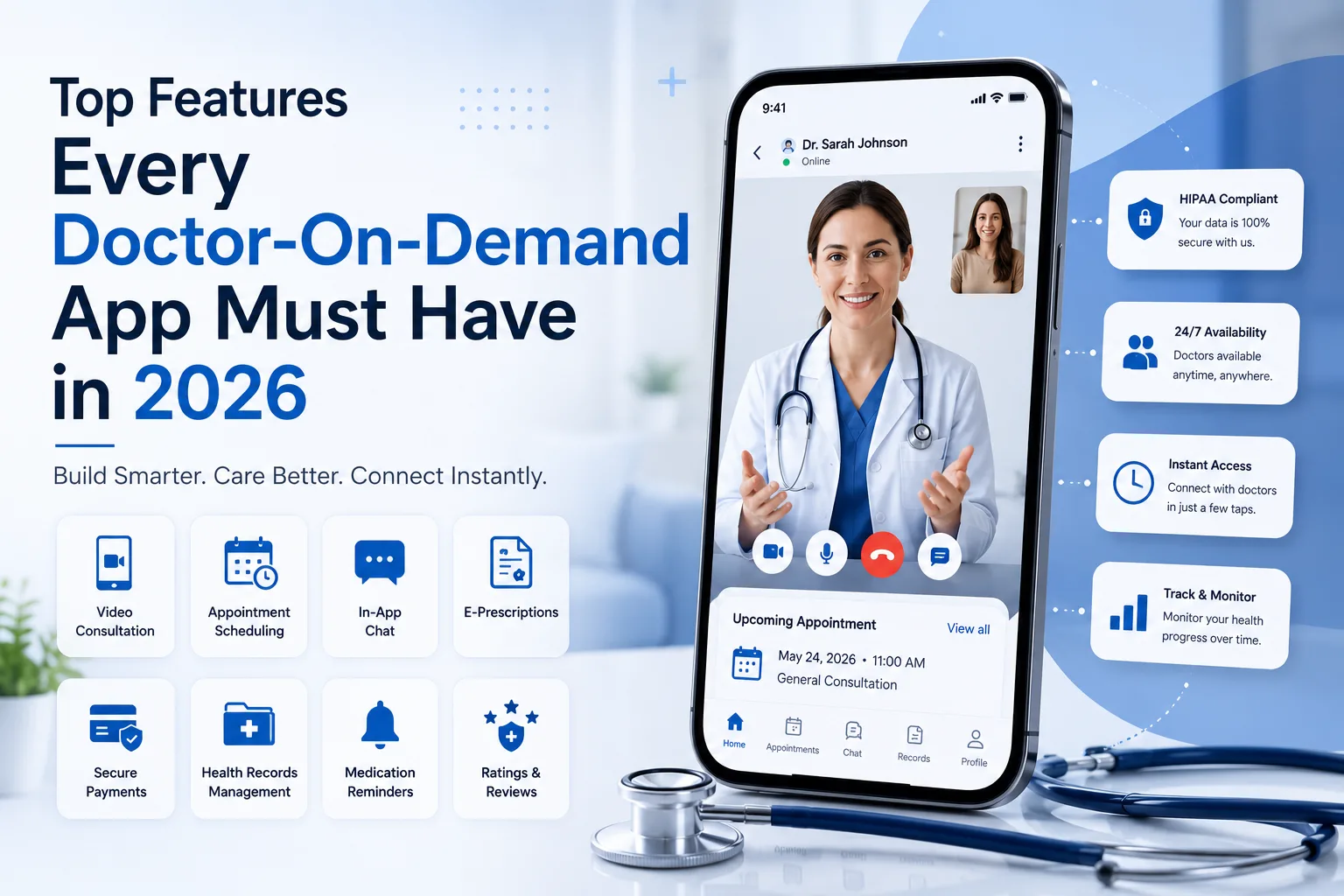 Top Features Every Doctor-On-Demand App Must Have in 2026
