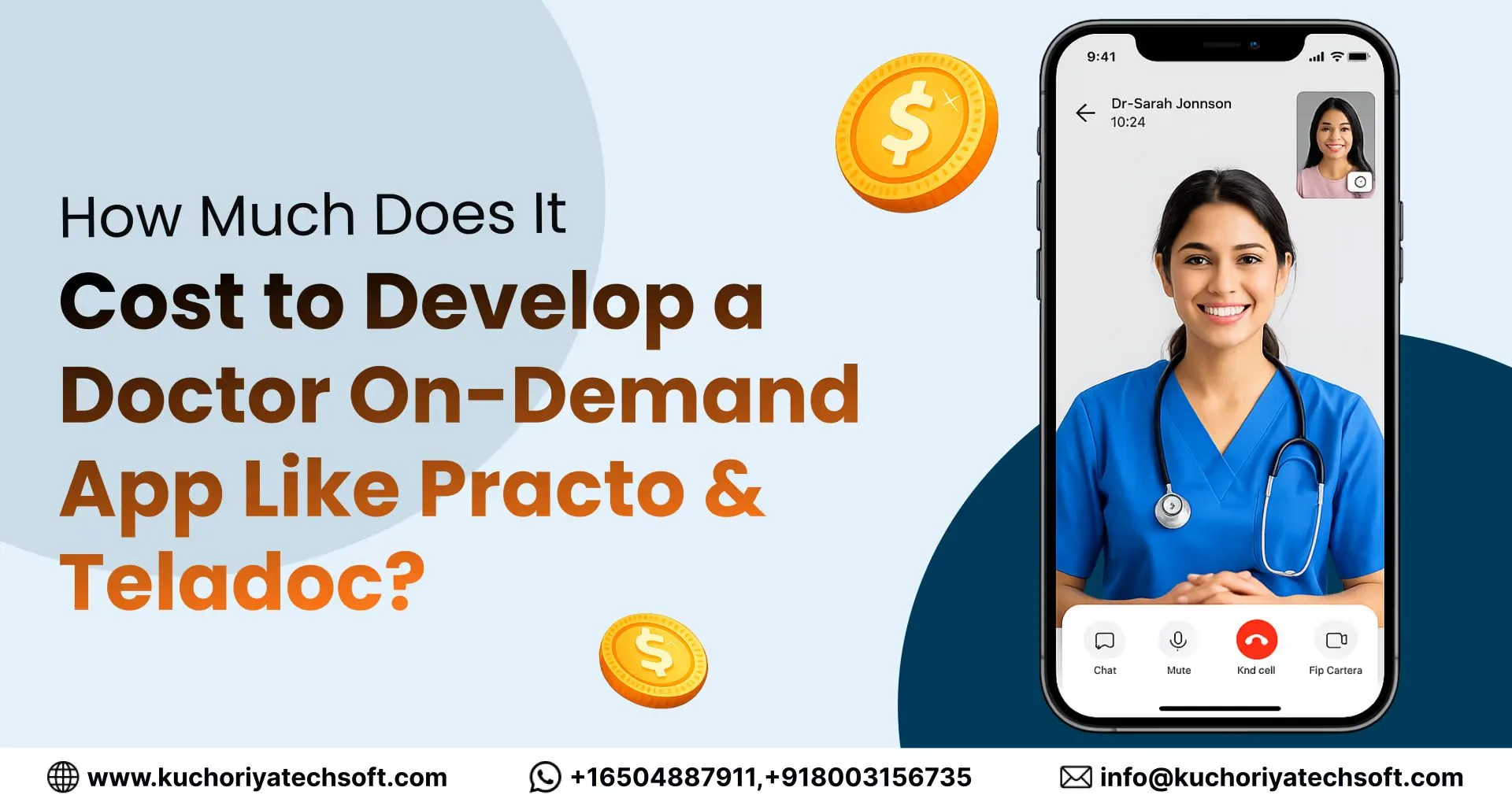 Cost to Develop a Doctor On-Demand App Like Practo & Teladoc in 2026