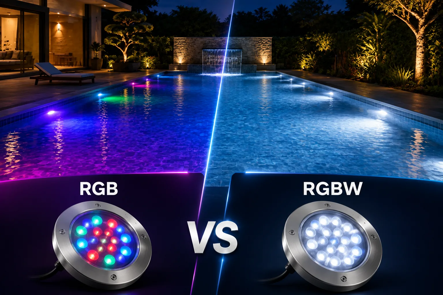 RGB vs RGBW Underwater Lights: Complete Comparison