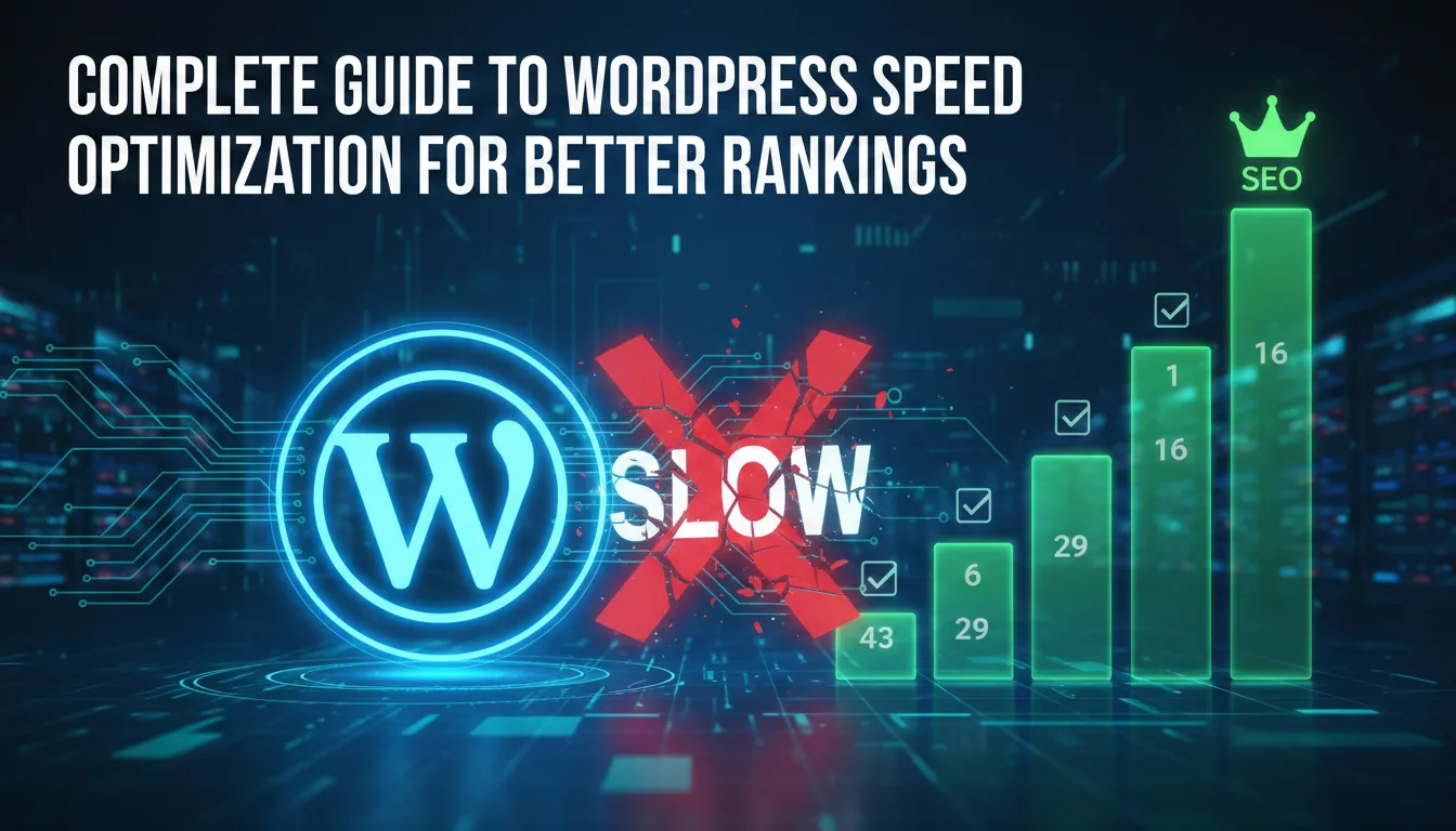 Complete Guide to WordPress Speed Optimization for Better Rankings