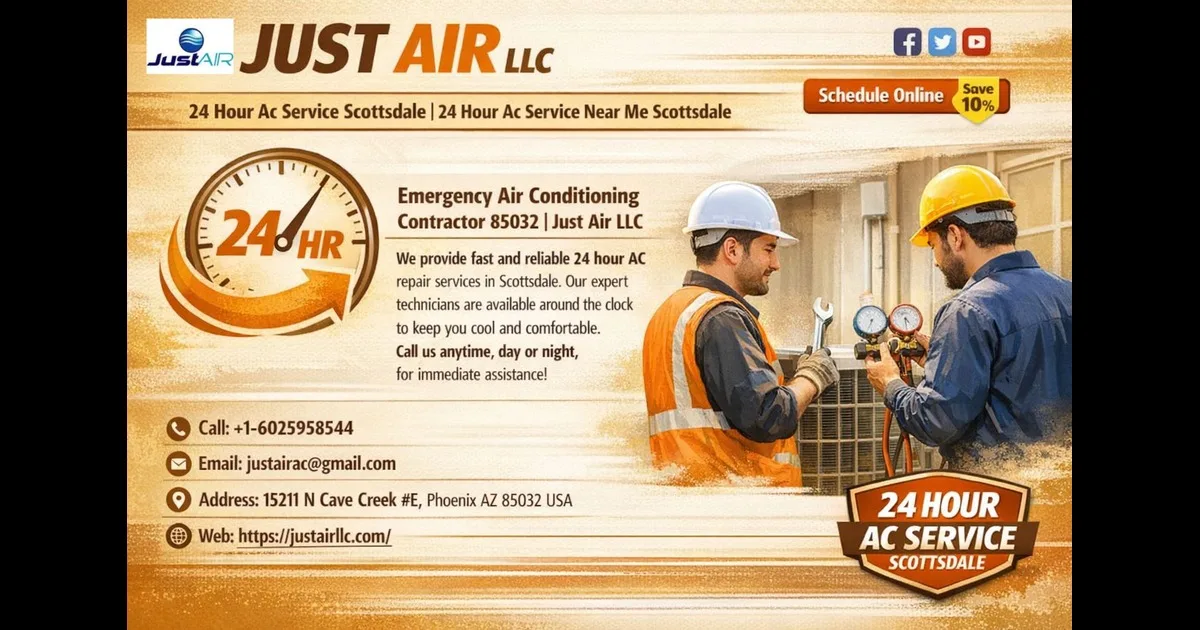 Need Help Fast? 24 Hour AC Service Near Me in Scottsdale for Emergency Cooling Repairs