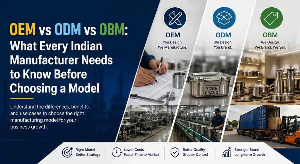 OEM vs ODM vs OBM: What Every Indian Manufacturer Needs to Know Before Choosing a Model