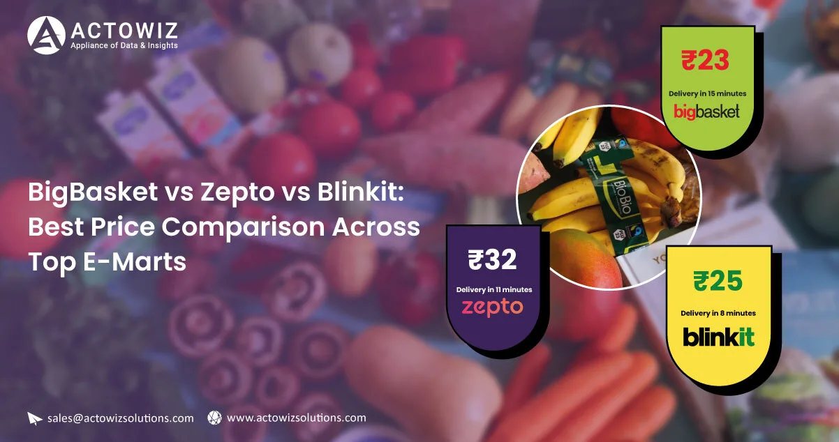 BigBasket vs Zepto vs Blinkit - Price Comparison & Best Deals