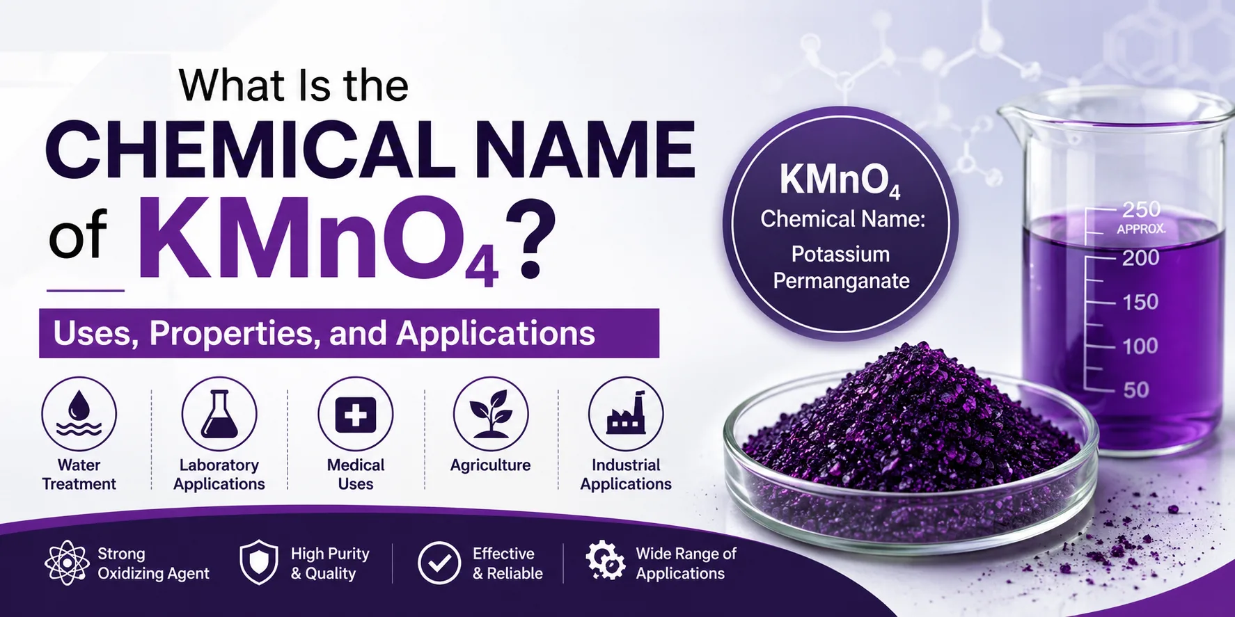 What Is the Chemical Name of KMnO4? Uses, Properties, and Applications