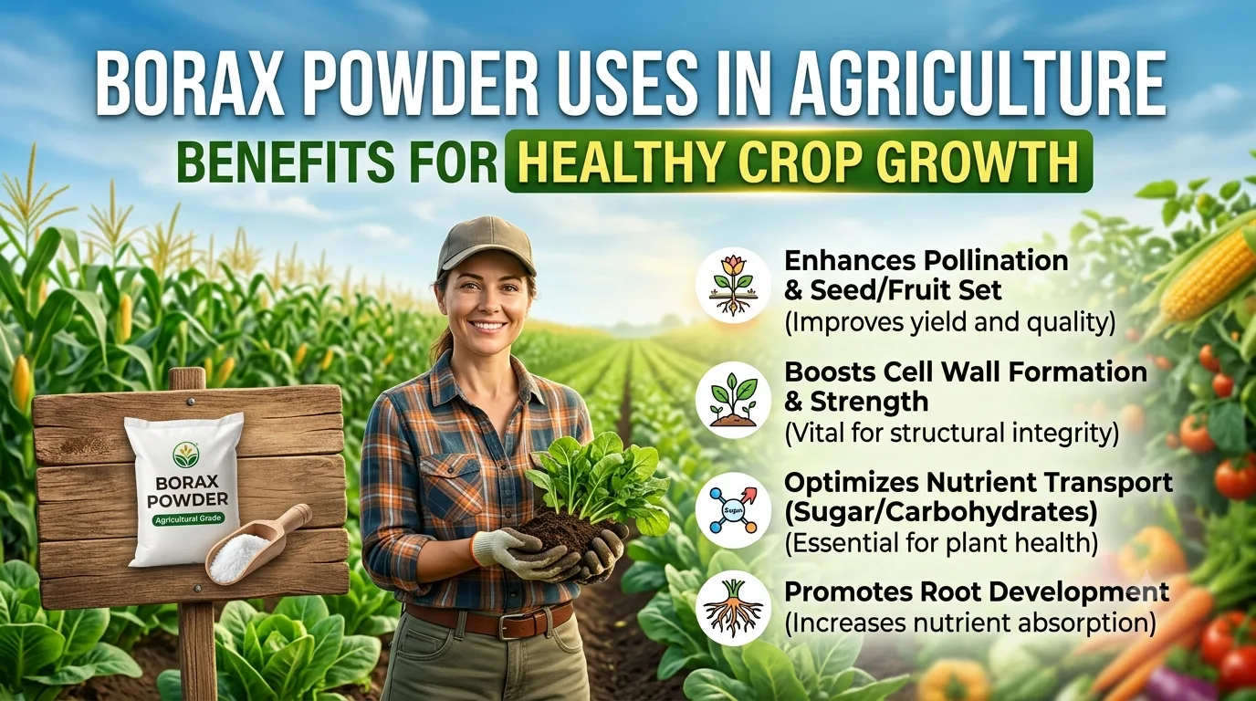 Borax Powder Uses in Agriculture: Benefits for Healthy Crop Growth