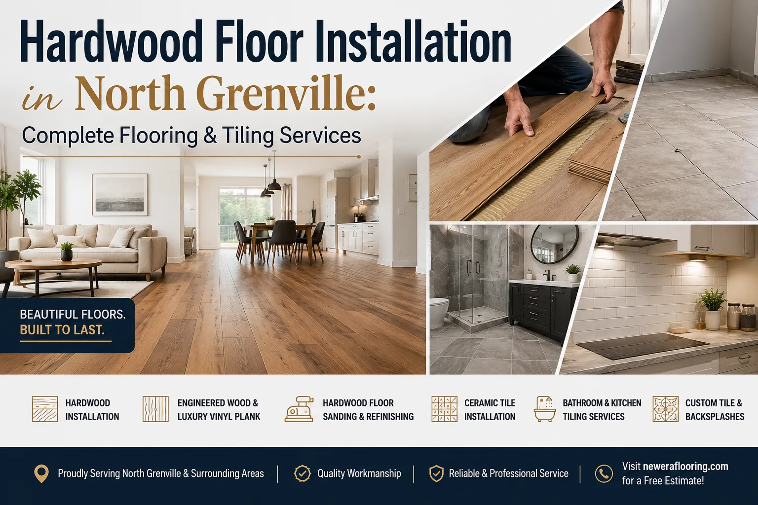 Hardwood Floor Installation in North Grenville: Complete Flooring & Tiling Services