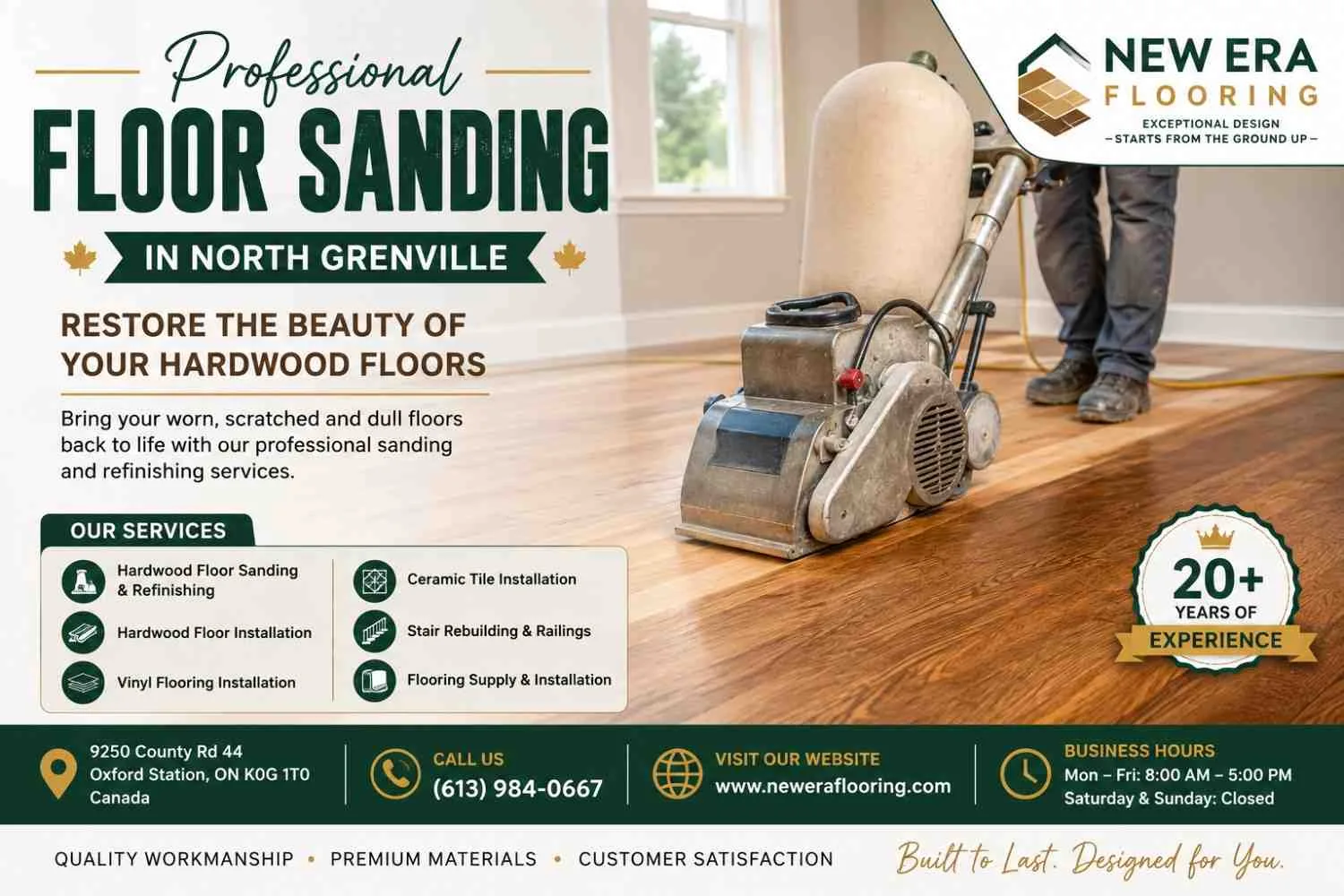 Professional Floor Sanding in North Grenville: Restore the Beauty of Your Hardwood Floors