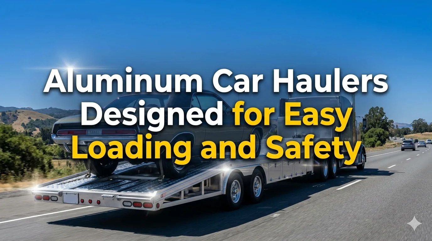 Aluminum Car Haulers Designed for Easy Loading and Safety