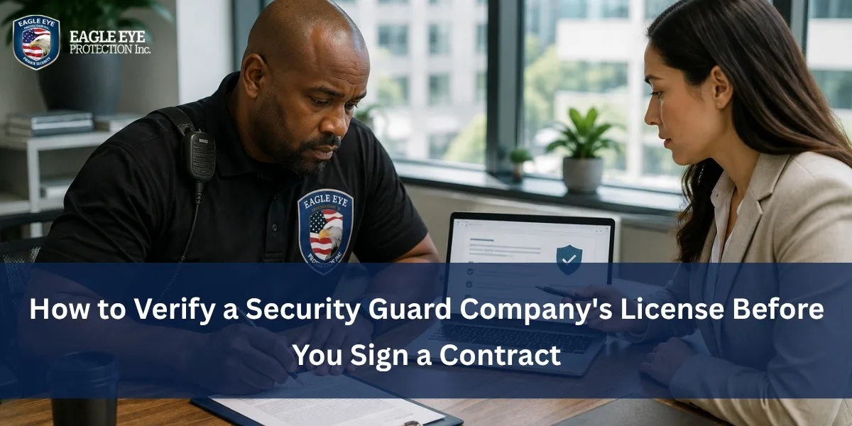 How to Verify a Security Guard Company's License Before You Sign a Contract