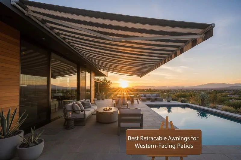 Best Retractable Awnings for Western-Facing Patios