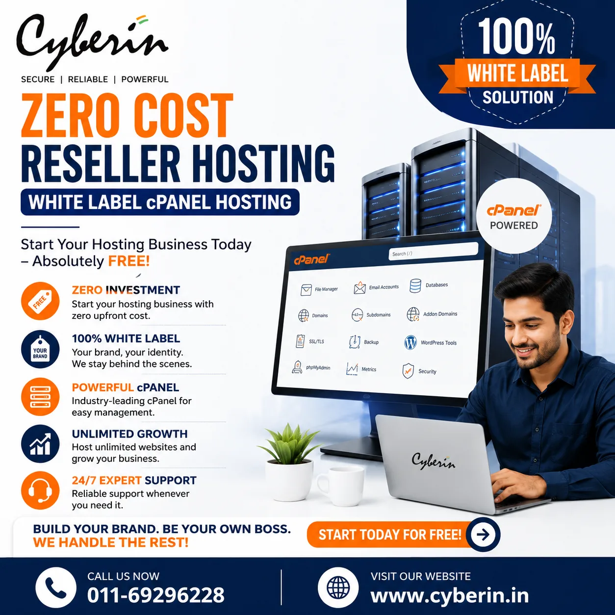 How to Start Your Own Hosting Business with Zero Investment Using Cyberin Reseller Hosting