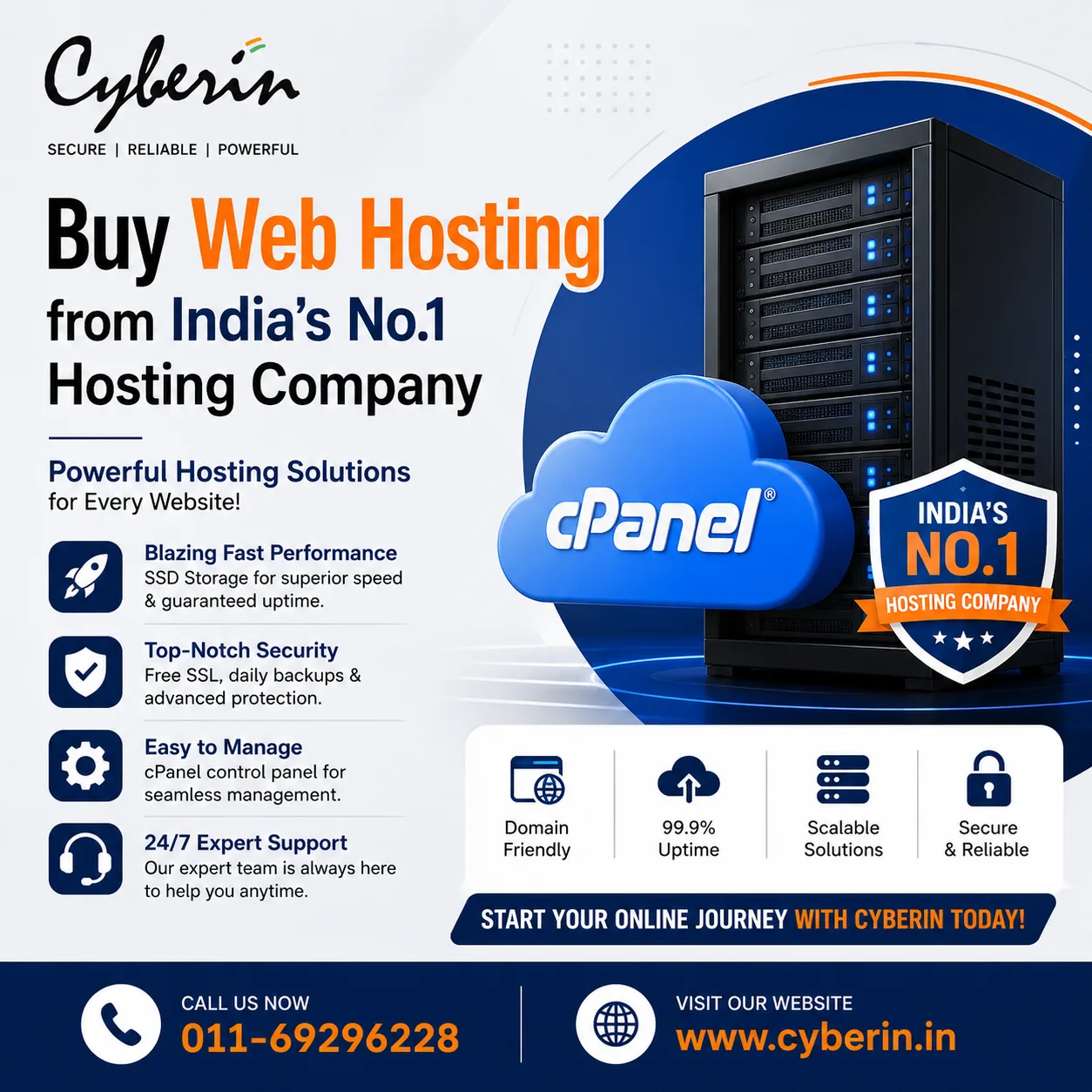Why Cyberin Is India's Trusted Choice for Fast, Secure, and Affordable cPanel Web Hosting