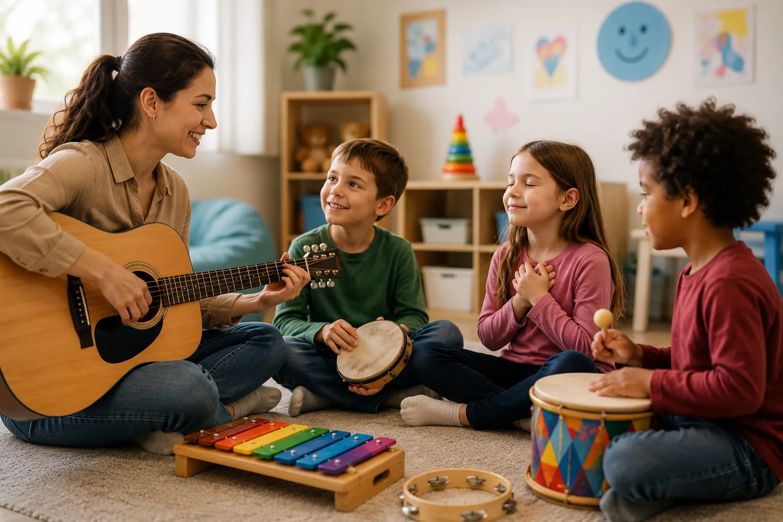 How Music Therapy for Children Builds Confidence, Communication and Calm